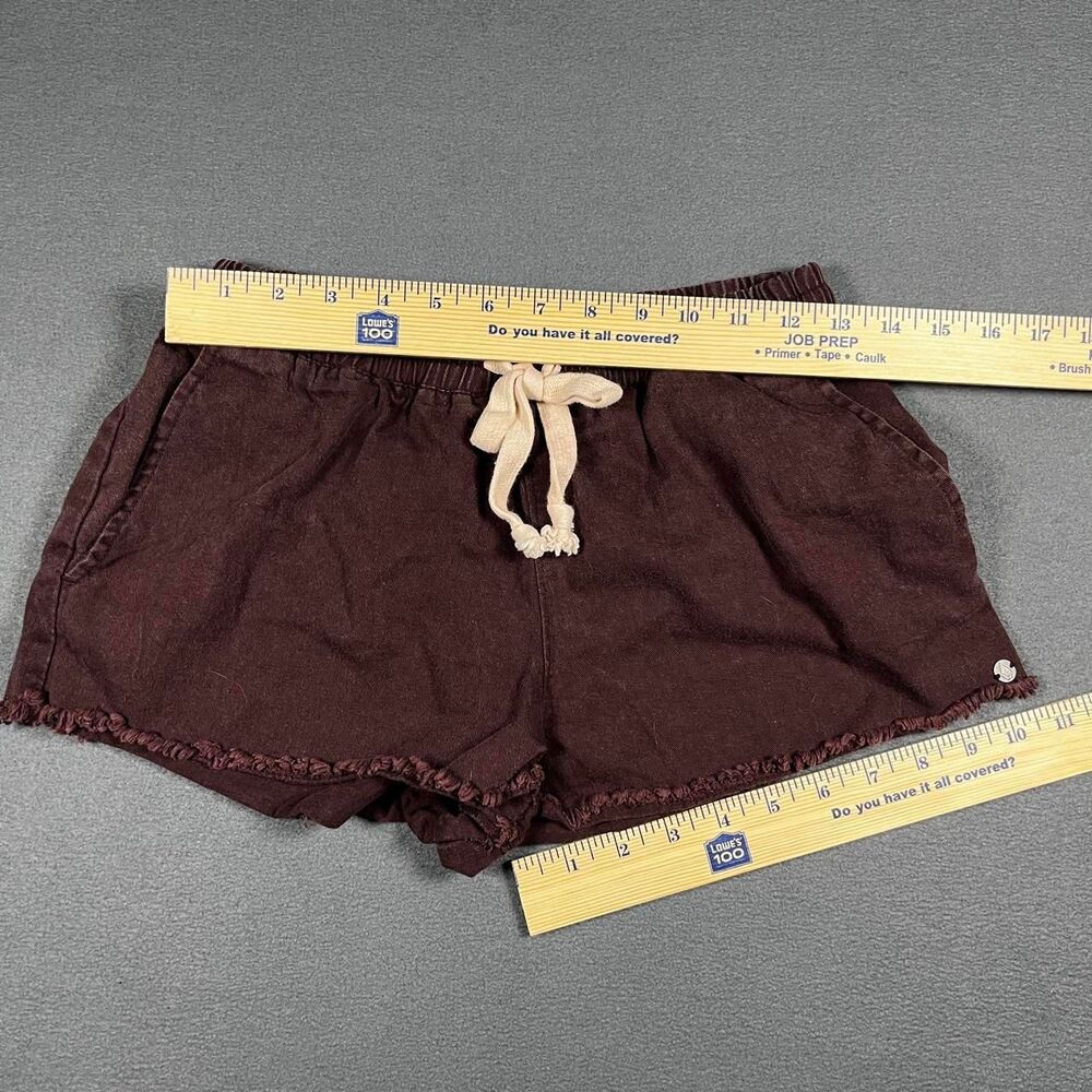 Volcom Women's Brown and Burgundy Shorts - Picture 4 of 6